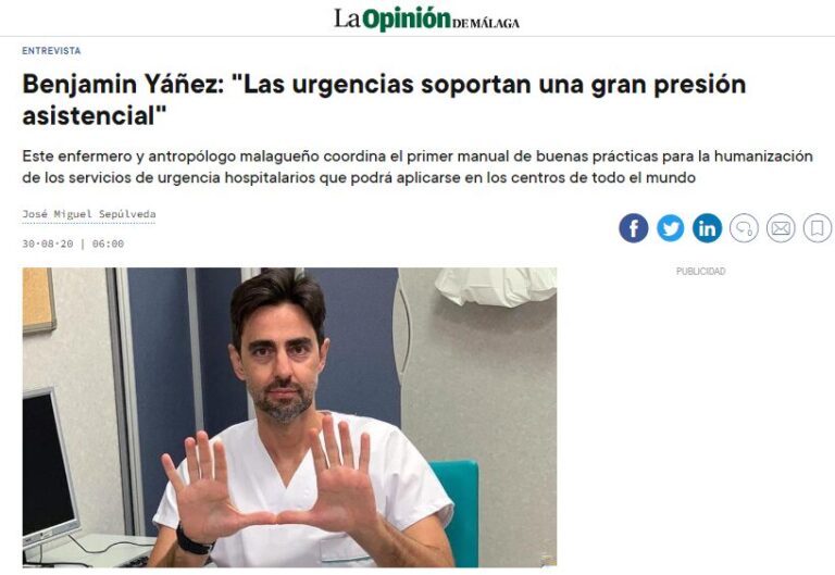 Periódico la Opinión de Málaga. AGOSTO 2020.