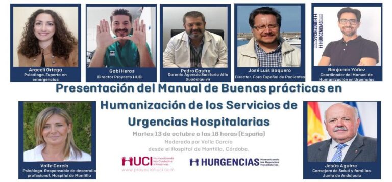 Presentación del Manual de Buenas Prácticas de Humanización de los SUH. OCTUBRE 2020.