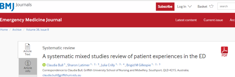 aspectos físicos del entorno del DE y la experiencia de espera de los pacientes